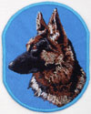 German Shepherd HD Profile #1 - 4" Medium Embroidery Patch