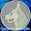 German Shepherd HD Profile #4 - 8" Extra Large Embroidery Patch