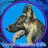 German Shepherd HD Profile #5 10" XXL Embroidery Patch