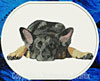 German Shepherd Sleeping HD #1 10" Double Extra Embroidery Patch