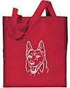 German Shepherd Portrait #2 Embroidered Tote Bag #1