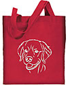 Golden Retriever Portrait #1 Embroidered Tote Bag #1