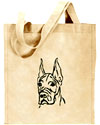 Great Dane Portrait #1 Embroidered Tote Bag #1