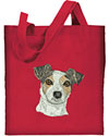 Jack Russell Terrier HD Portrait #1 Embroidered Tote Bag#1
