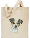 Jack Russell Terrier HD Portrait #1 Embroidered Tote Bag#1