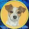 Jack Russell Terrier HD Portrait #2 - 8" Extra Large Emb. Patch