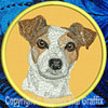 Jack Russell Terrier HD Portrait #2 - 6" Large Embroidery Patch