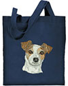 Jack Russell Terrier HD Portrait #2 Embroidered Tote Bag#1