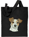 Jack Russell Terrier HD Portrait #2 Embroidered Tote Bag#1