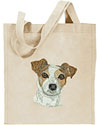 Jack Russell Terrier HD Portrait #2 Embroidered Tote Bag#1