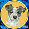 Jack Russell Terrier HD Portrait #3 - 8" Extra Large Emb. Patch
