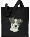 Jack Russell Terrier HD Portrait #3 Embroidered Tote Bag#1