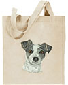Jack Russell Terrier HD Portrait #3 Embroidered Tote Bag#1