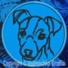 Jack Russell Terrier Portrait #1 - 3" Small Embroidery Patch