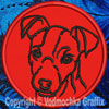 Jack Russell Terrier Portrait #1 - 4" Medium Embroidery Patch