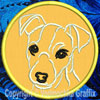 Jack Russell Terrier Portrait #2 - 3" Small Embroidery Patch