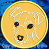 Jack Russell Terrier Portrait #2 - 4" Medium Embroidery Patch