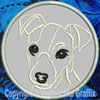 Jack Russell Terrier Portrait #2 - 4" Medium Embroidery Patch