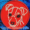 Jack Russell Terrier Portrait #2 - 4" Medium Embroidery Patch