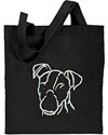 Jack Russell Terrier Portrait #2 Embroidered Tote Bag #1