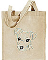 Jack Russell Terrier Portrait #2 Embroidered Tote Bag #1