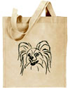 Papillon Dog Portrait #1 Embroidered Tote Bag #1