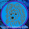 Pomeranian Portrait #1 - 3" Small Embroidery Patch