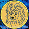 Pomeranian Portrait #1 - 3" Small Embroidery Patch