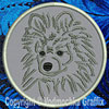 Pomeranian Portrait #1 - 3" Small Embroidery Patch