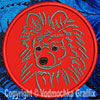 Pomeranian Portrait #1 - 3" Small Embroidery Patch