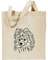 Pomeranian Portrait #1 Embroidered Tote Bag #1