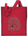 Pomeranian Portrait #1 Embroidered Tote Bag #1