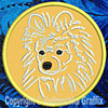 Pomeranian Portrait #2 - 3" Small Embroidery Patch