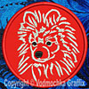 Pomeranian Portrait #2 - 4" Medium Embroidery Patch