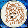 Pomeranian Portrait #3 - 4" Medium Embroidery Patch