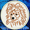 Pomeranian Portrait #3 - 3" Small Embroidery Patch