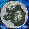 Poodle BT2396 - 3" Small Embroidery Patch