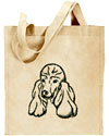 Poodle Portrait #1 Embroidered Tote Bag #1