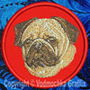 Pug BT2394 - 3" Small Embroidery Patch