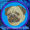 Pug BT2394 - 6" Large Embroidery Patch