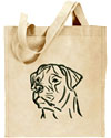 Rottweiler Portrait #1 Embroidered Tote Bag #1