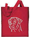 Rottweiler Portrait #1 Embroidered Tote Bag #1