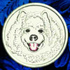 Samoyed Portrait #1 - 4" Medium Embroidery Patch