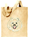 Samoyed Portrait #1 Embroidered Tote Bag #1