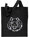 Samoyed Portrait #1 Embroidered Tote Bag #1