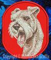 Schnauzer - BT2359 - 8" Extra Large Embroidery Patch