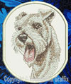 Schnauzer - BT2359 - 8" Extra Large Embroidery Patch