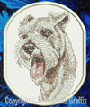 Schnauzer - BT2359 - 4" Medium Embroidery Patch