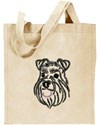 Schnauzer Portrait #1 Embroidered Tote Bag #1