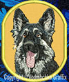 Shiloh Shepherd HD Portrait #1 - 4" Medium Size Embroidery Patch